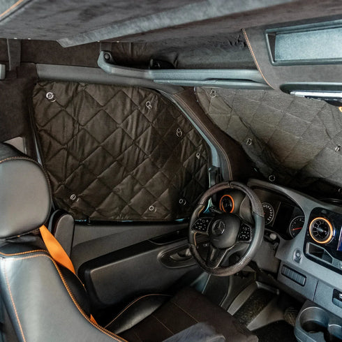 Hi-Tec Insulated Window Blinds – Full Set for MB Sprinter – Blidimax Black