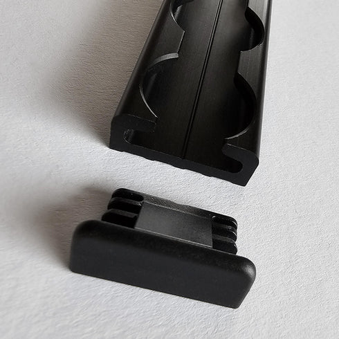End Cap Flat –for Slim Airline L-Track, Black – Sealand-Pro