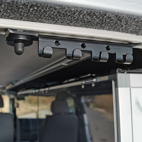 Hookbar Hanging, Black – Airline L-Track – Sealand-pro