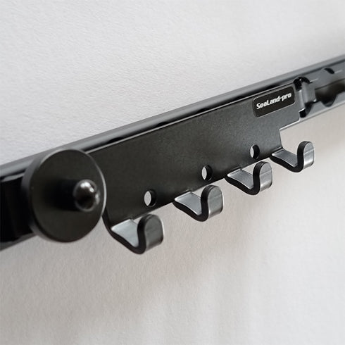 Hookbar Horizontal, Black or Silver – Airline L-Track – Sealand-pro