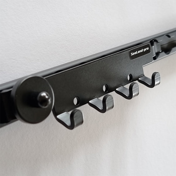 Hookbar Horizontal, Black or Silver – Airline L-Track – Sealand-pro