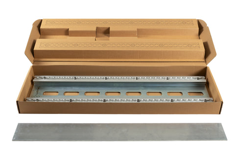 Heavy-duty aluminum Smartfloor single seat mounting plate and hardware for van seat installation.