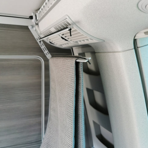 TOWEL BAR, BLACK OR SILVER, MULTI – L-TRACK – SEALAND-PRO