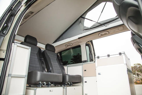 Terra Camper , Complete Interiors, Cabinetery, and bed platform kits for Mercedes Metris