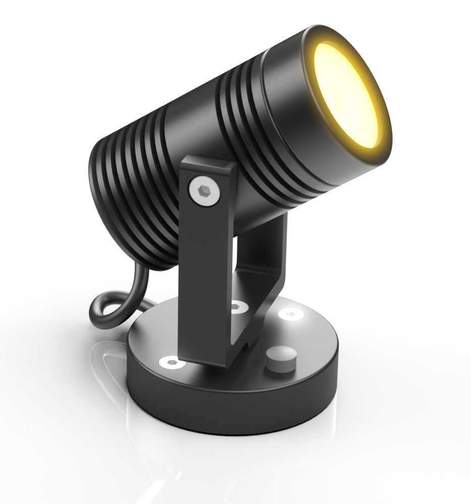 LUMIBEAM2  Interior LED Light – WARM WHITE + AMBER  – Black Aluminum Body - Lumicoin