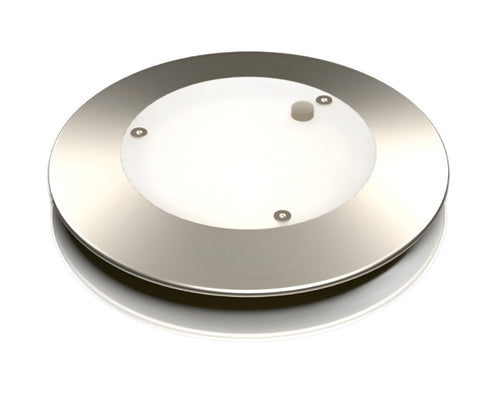 LILU DUAL Interior LED Light – WARM WHITE + RED – Silver Aluminum Body - Lumicoin