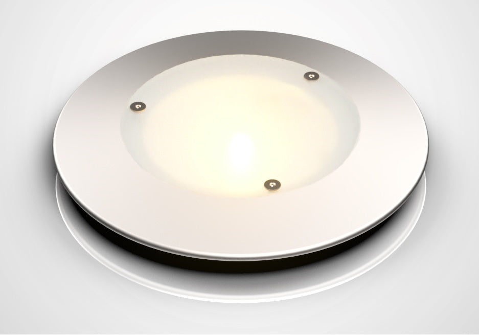LILU MONO EXT Interior LED Light – WARM WHITE – Silver Aluminum Body - Lumicoin