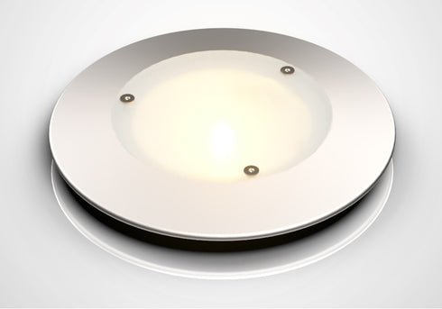 LILU MONO EXT Interior LED Light – WARM WHITE – Silver Aluminum Body - Lumicoin
