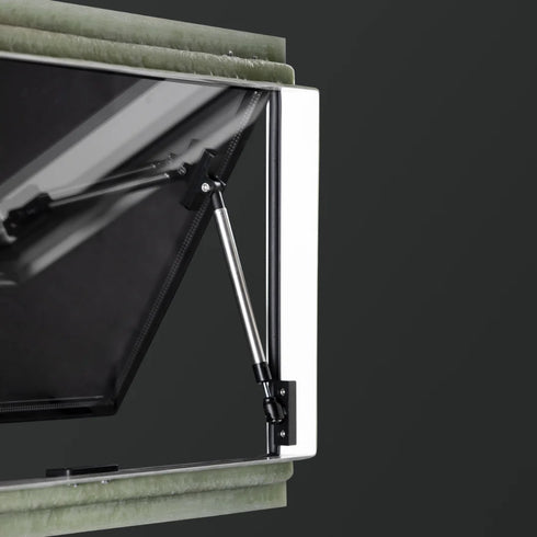 Real Glass Double Pane Windows with Roller Blinds for Overland Vehicles – Outbound