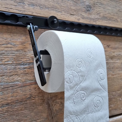 TOILET PAPER DISPENSER MULTI, BLACK – L-TRACK – SEALAND-PRO