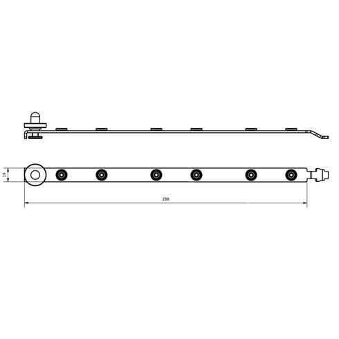 Pocket Carrier 6 for XL Vantale Pockets– Airline L-Track – Sealand-pro