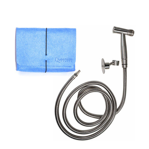 Camper Shower Head with Hose & Mount, Stainless Steel – Queensize Camper