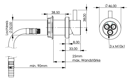 Mixer for Camper Shower - Hot Water - Stainless Steel – Queensize Camper