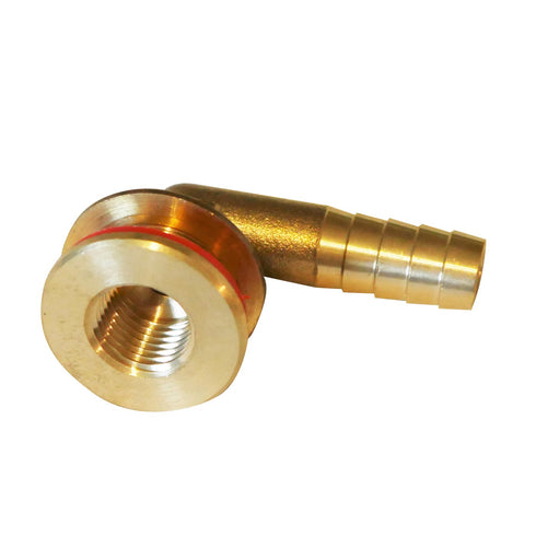 Tank Connection, Angled 90°, 10 mm Hose Connection, 1/4" Female Thread, Brass – Queensize Camper