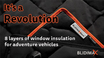 Hi-Tec Insulated Window Blinds – Full Set for MB Sprinter – Blidimax Black