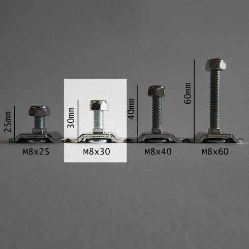 SCREW FITTING – AIRLINE L-TRACK – M8 25-60 MM – SEALAND-PRO