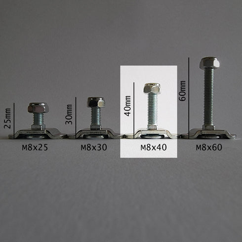 SCREW FITTING – AIRLINE L-TRACK – M8 25-60 MM – SEALAND-PRO