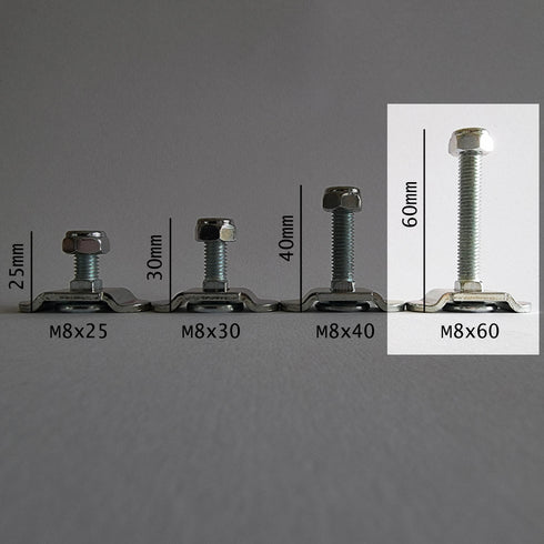 SCREW FITTING – AIRLINE L-TRACK – M8 25-60 MM – SEALAND-PRO