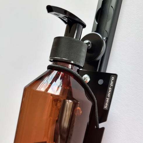 SOAP DISPENSER MULTI, BLACK – L-TRACK – SEALAND-PRO