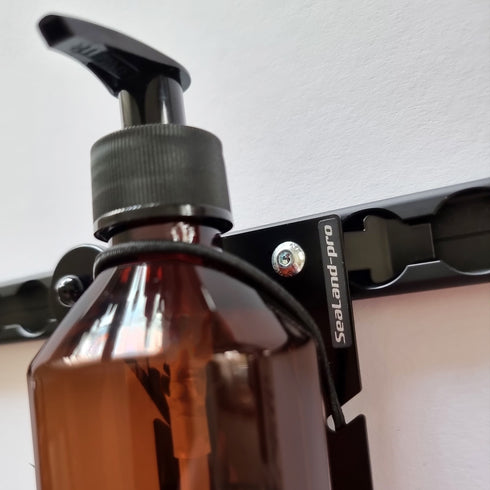 SOAP DISPENSER MULTI, BLACK – L-TRACK – SEALAND-PRO