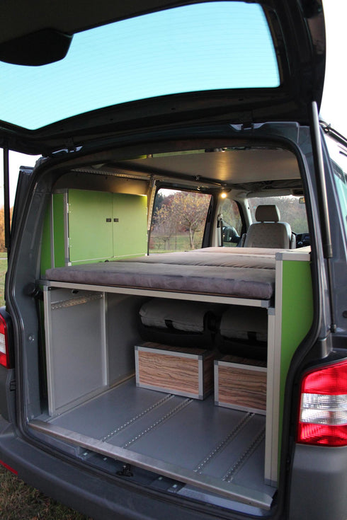 Terra Camper , Complete Interiors, Cabinetery, and bed platform kits for Mercedes Metris