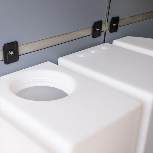 Wheel Well Fresh Water Tank – 59.4 Gal – Sprinter 144" WB & 170" WB – Custom Van Schmiede