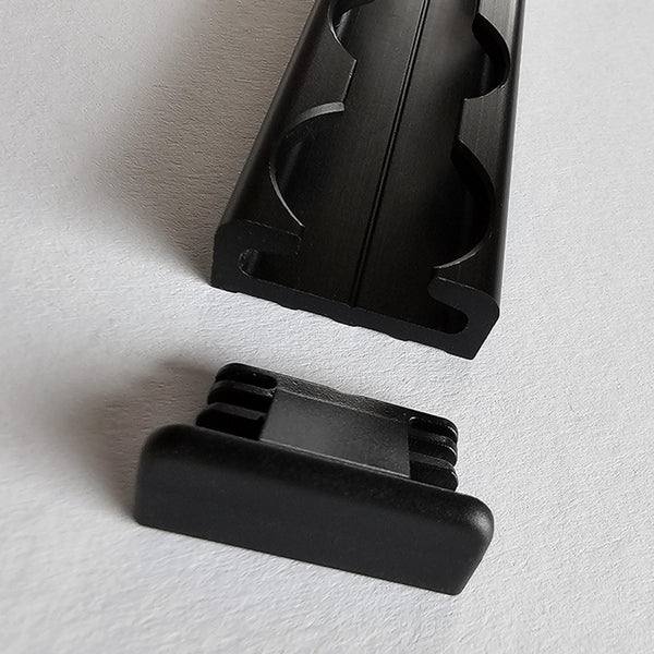 End Cap Flat –for Slim Airline L-Track, Black – Sealand-Pro