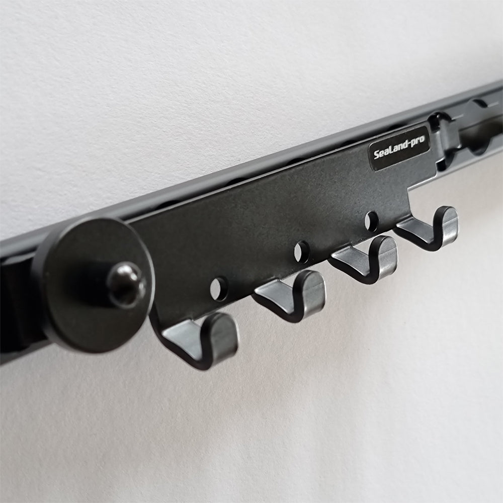 Hookbar Horizontal, Black or Silver – Airline L-Track – Sealand-pro