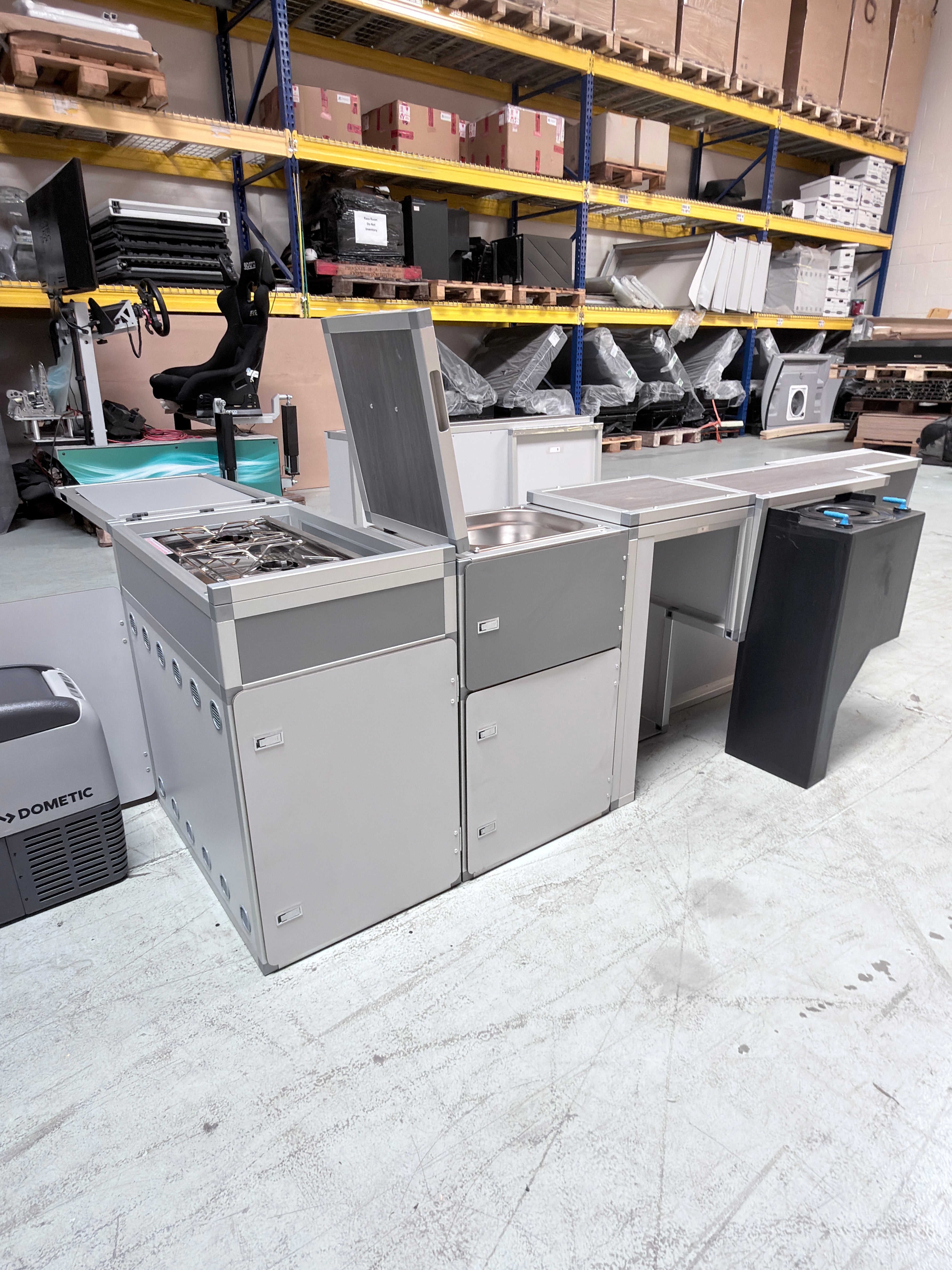 Terra Camper , Complete Interiors, Cabinetery, and bed platform kits for Mercedes Metris