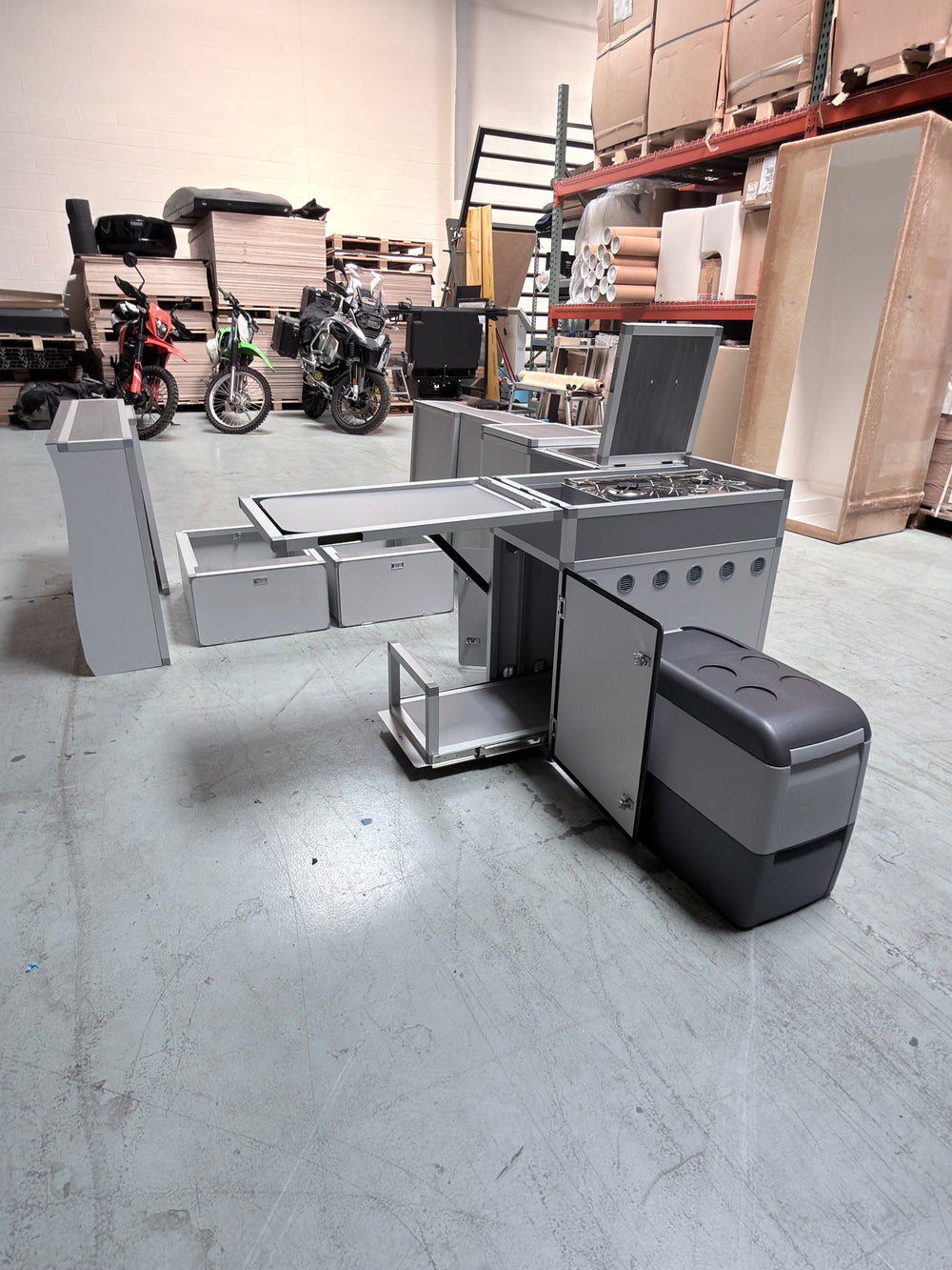 Terra Camper , Complete Interiors, Cabinetery, and bed platform kits for Mercedes Metris