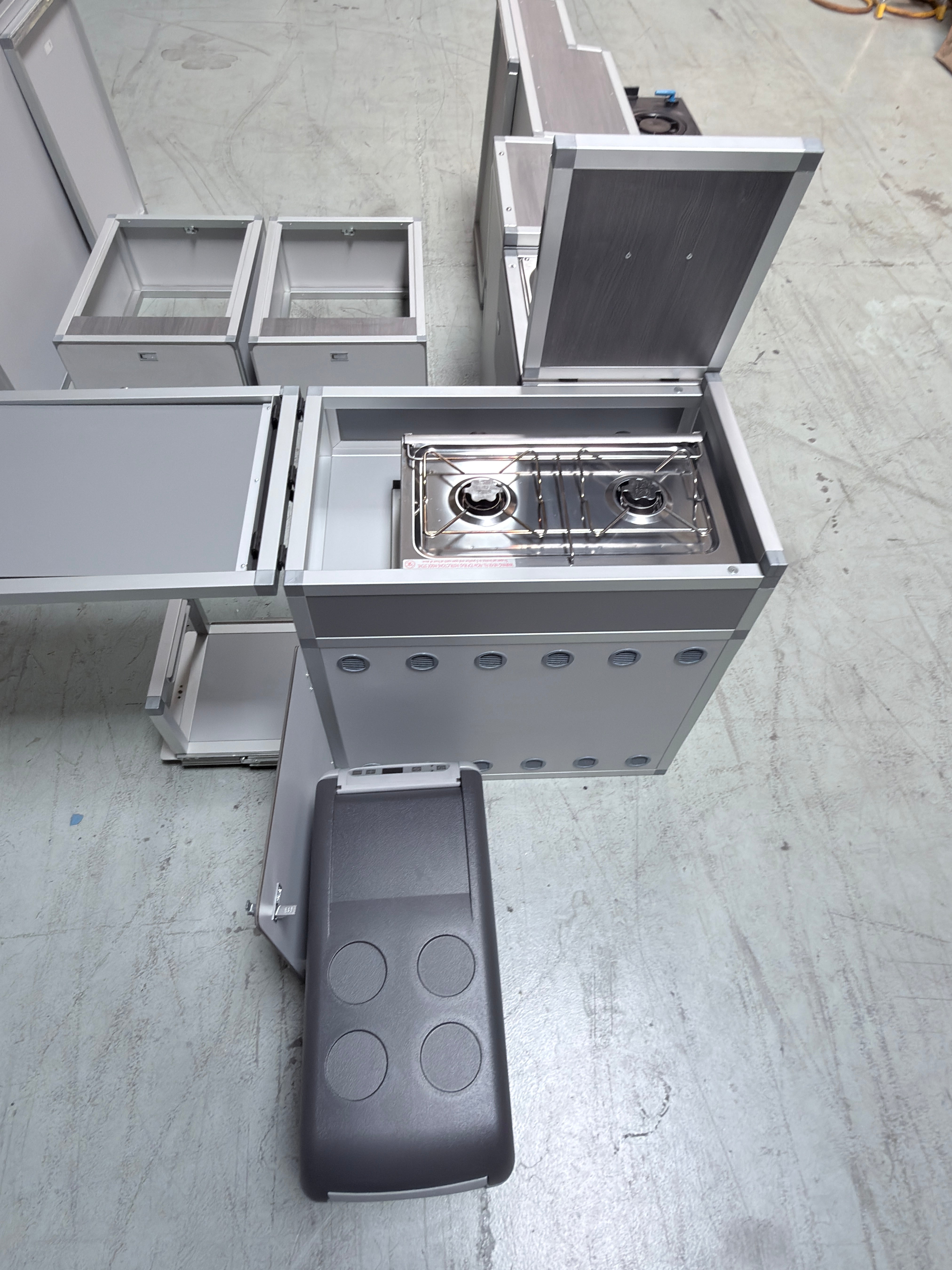 Terra Camper , Complete Interiors, Cabinetery, and bed platform kits for Mercedes Metris