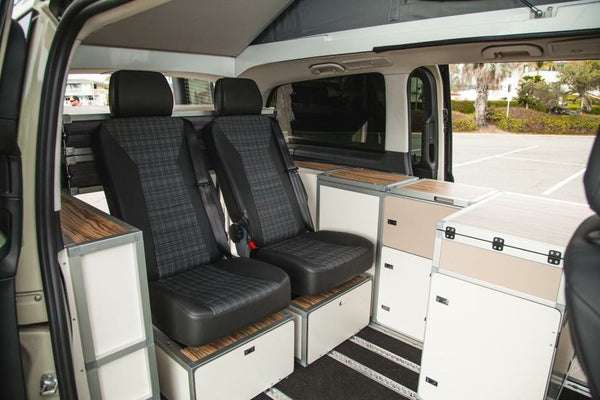 Terra Camper , Complete Interiors, Cabinetery, and bed platform kits for Mercedes Metris