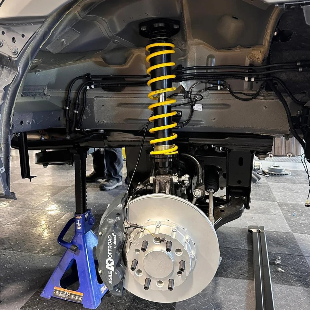KW DDC adaptive electronic suspension kit with 2-inch lift stainless steel lift springs and struts and ECU for Mercedes-Benz Sprinter 2500.