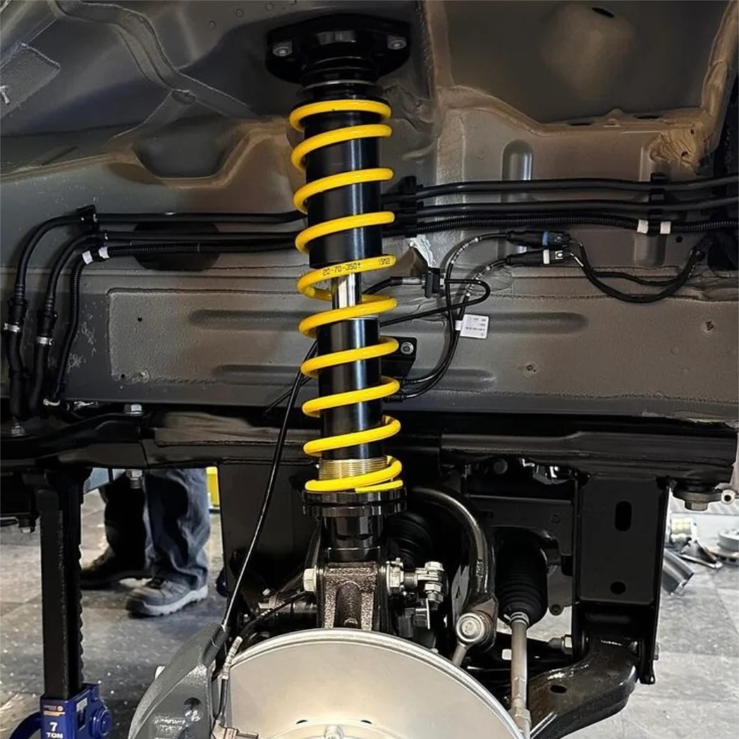 KW DDC adaptive electronic suspension kit with 2-inch lift stainless steel lift springs and struts and ECU for Mercedes-Benz Sprinter 2500.