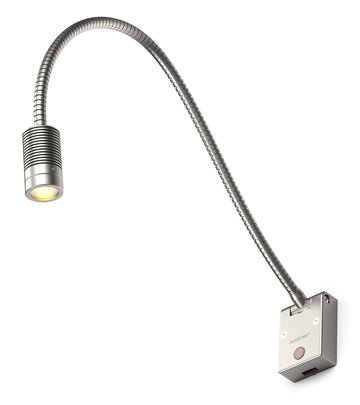 LUMIBEAM FLEX XD30  Interior LED Light – WARM WHITE + Option Red  –Silver Body - Lumicoin
