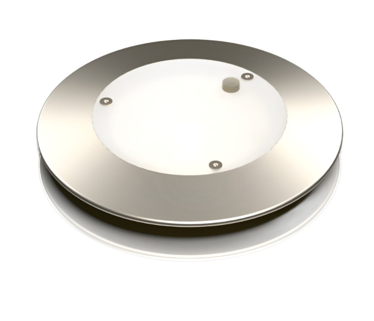 LILU DUAL Interior LED Light – WARM WHITE + RED – Silver Aluminum Body - Lumicoin