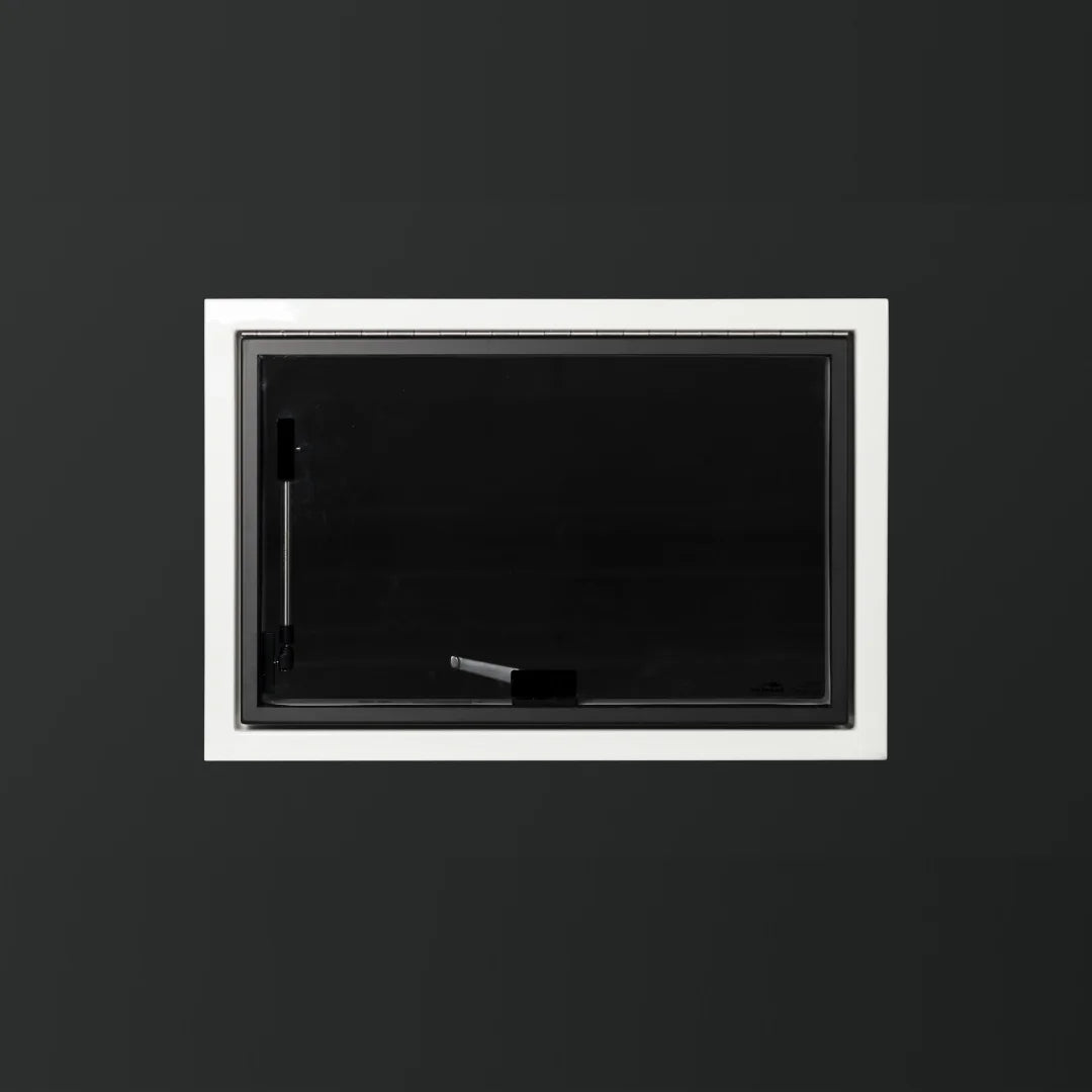 Outbound double-pane vehicle window