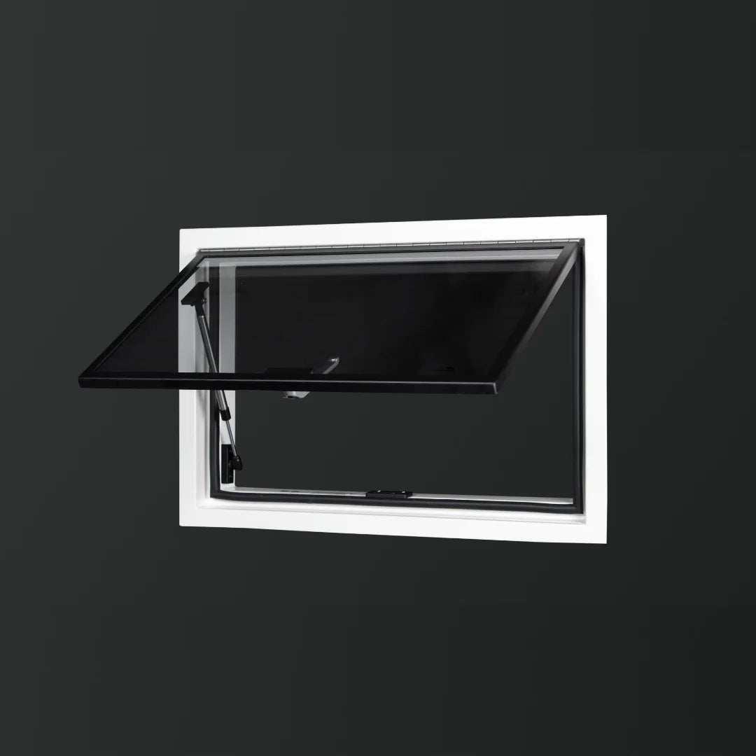 Real Glass Double Pane Windows with Roller Blinds for Overland Vehicles – Outbound