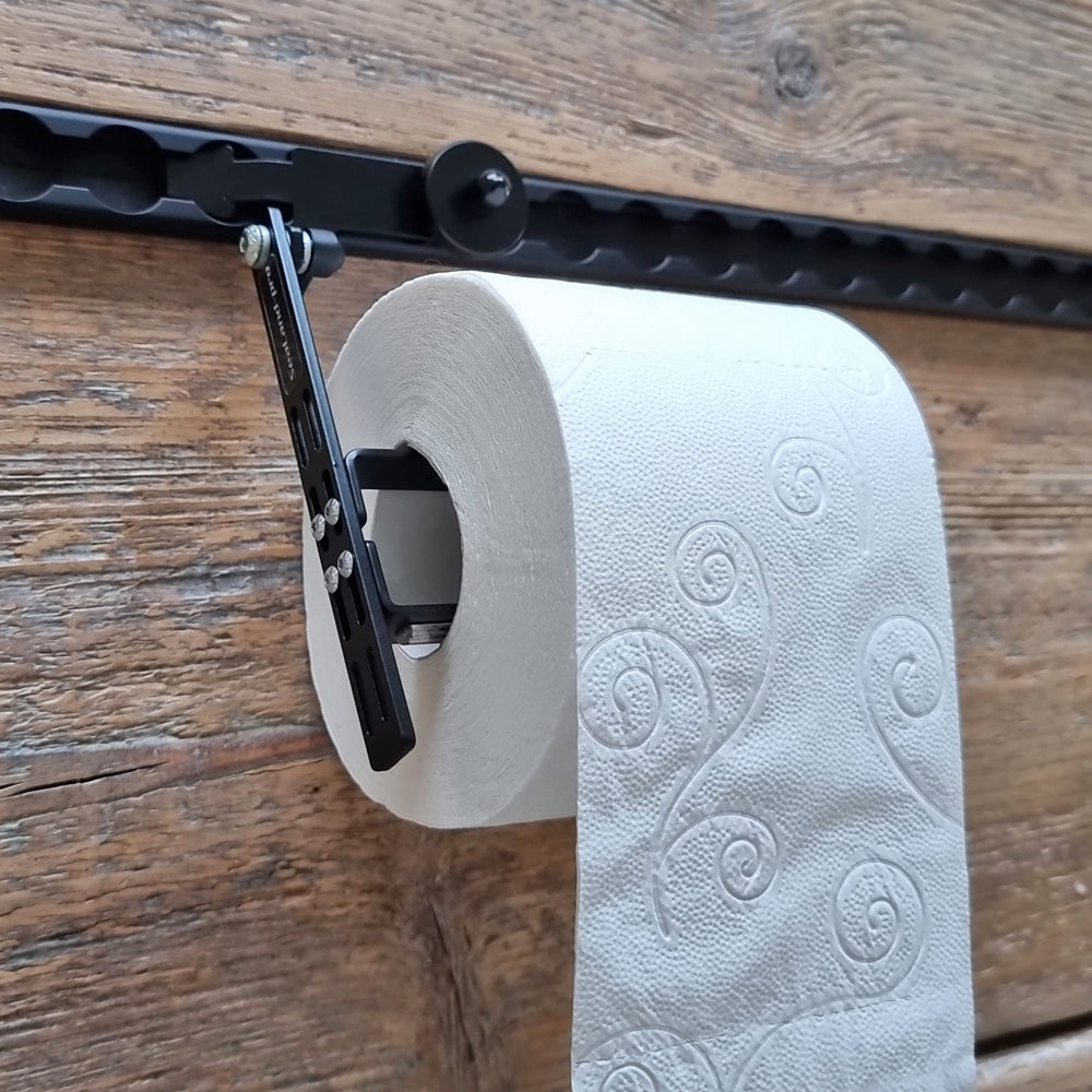 TOILET PAPER DISPENSER MULTI, BLACK – L-TRACK – SEALAND-PRO