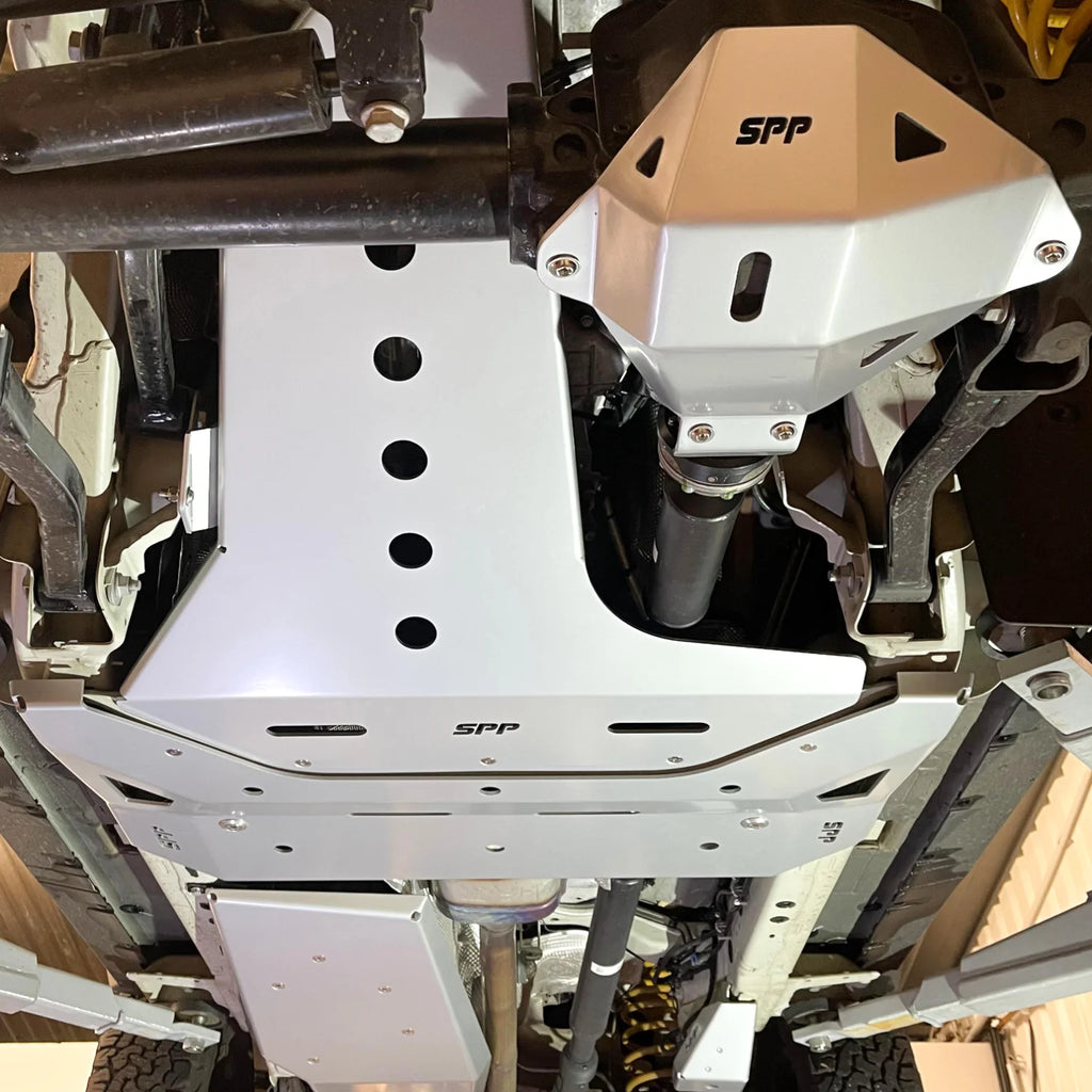 Skid Plate Bundle – Full Under Body Protection for Ineos Grenadier – Sanded Aluminum – SPP OVERLAND