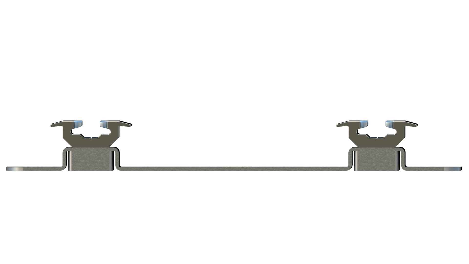 Heavy-duty aluminum Smartfloor single seat mounting plate and hardware for van seat installation.