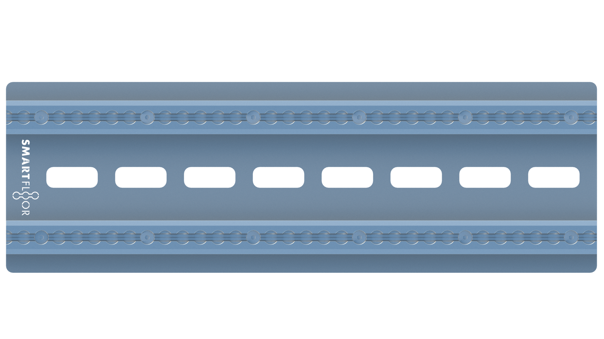 Heavy-duty aluminum Smartfloor single seat mounting plate and hardware for van seat installation.