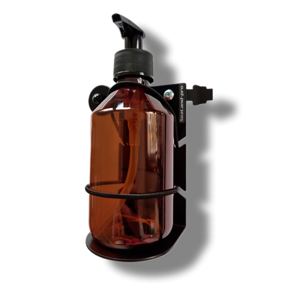 SOAP DISPENSER MULTI, BLACK – L-TRACK – SEALAND-PRO