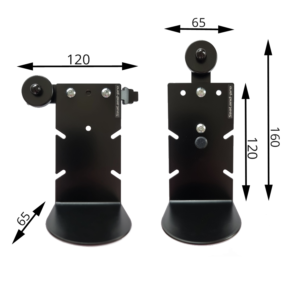 SOAP DISPENSER MULTI, BLACK – L-TRACK – SEALAND-PRO