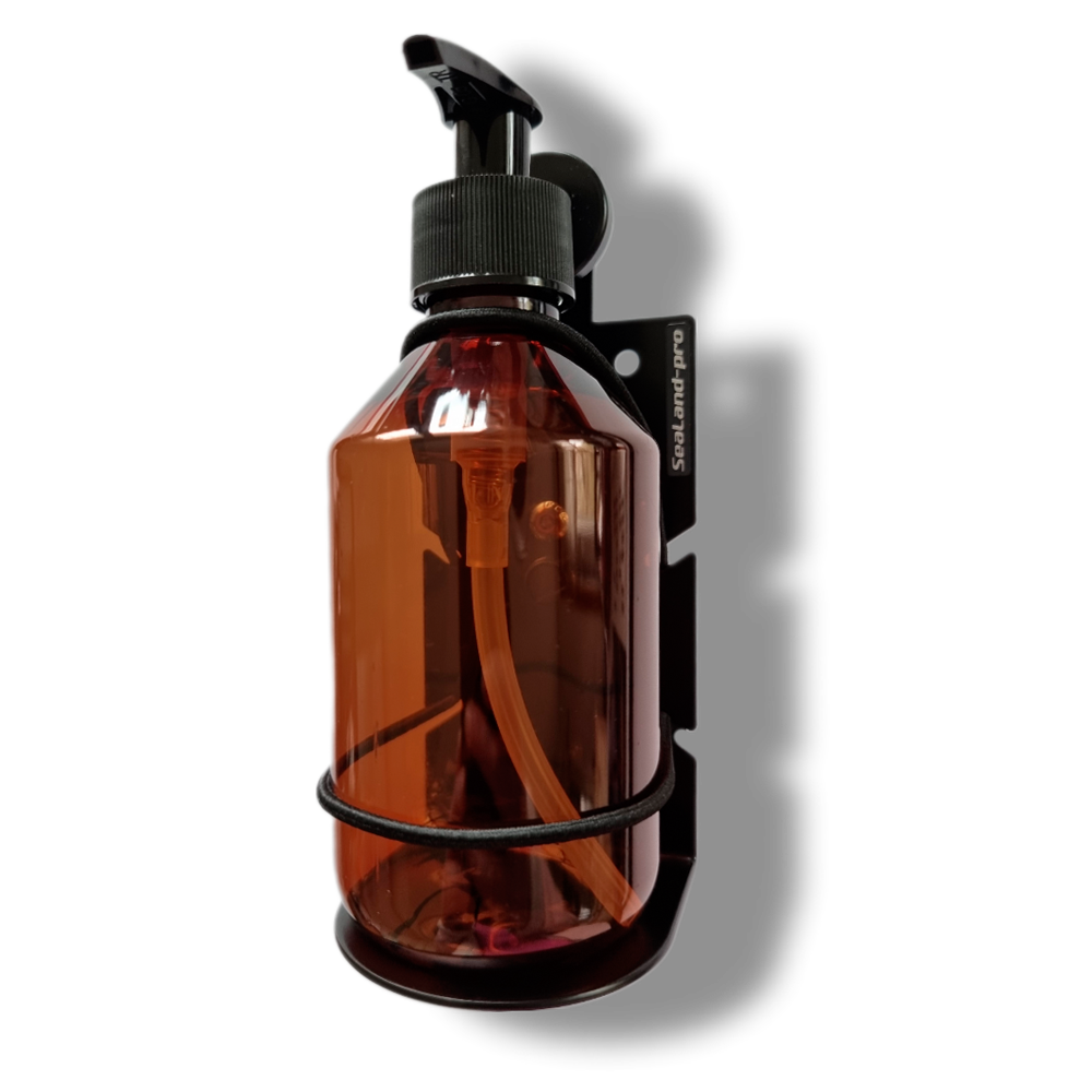 SOAP DISPENSER MULTI, BLACK – L-TRACK – SEALAND-PRO