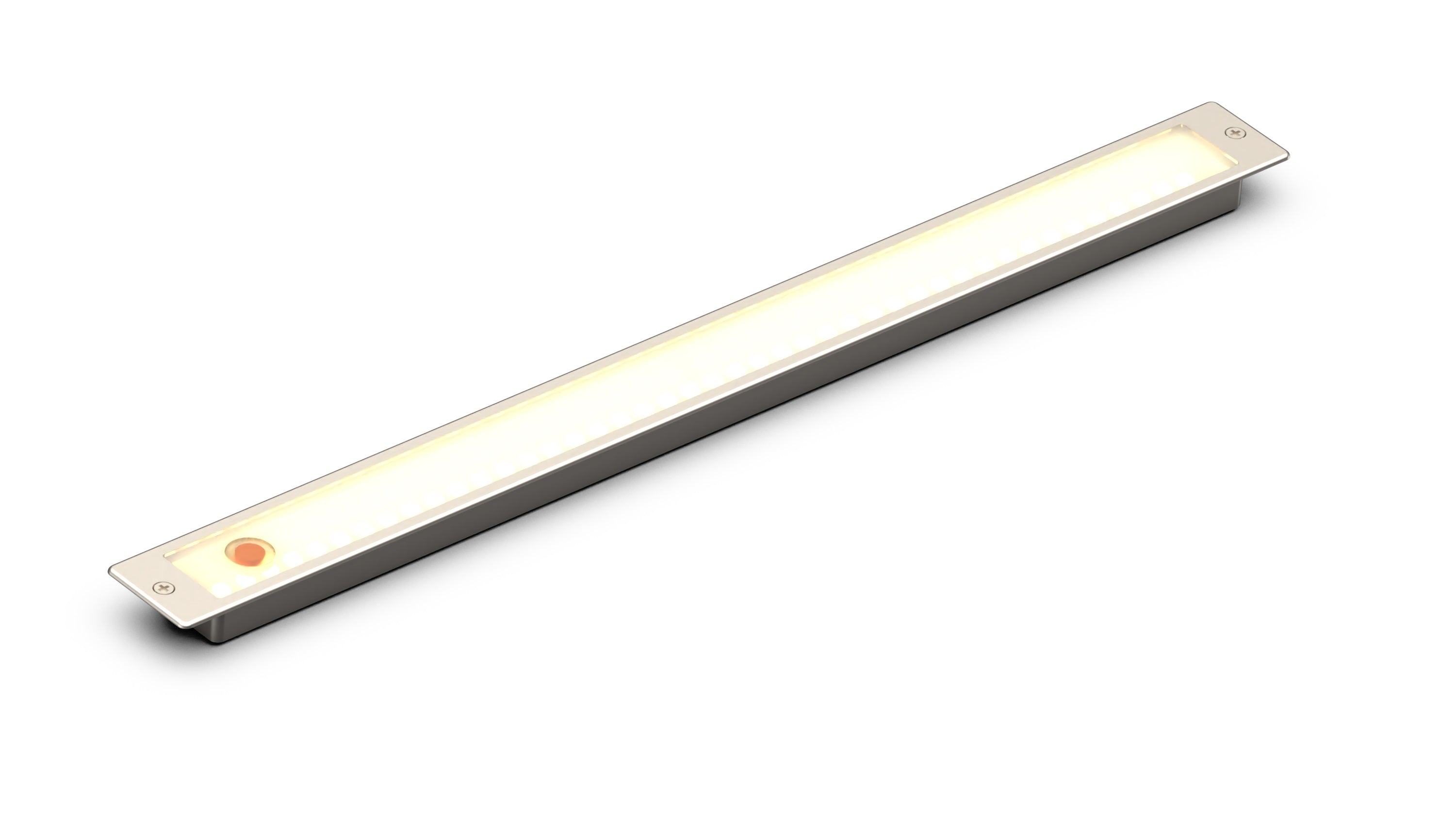BUILT-IN LINEAR  Interior LED Light – WARM WHITE – Silver Aluminum Body - Lumicoin