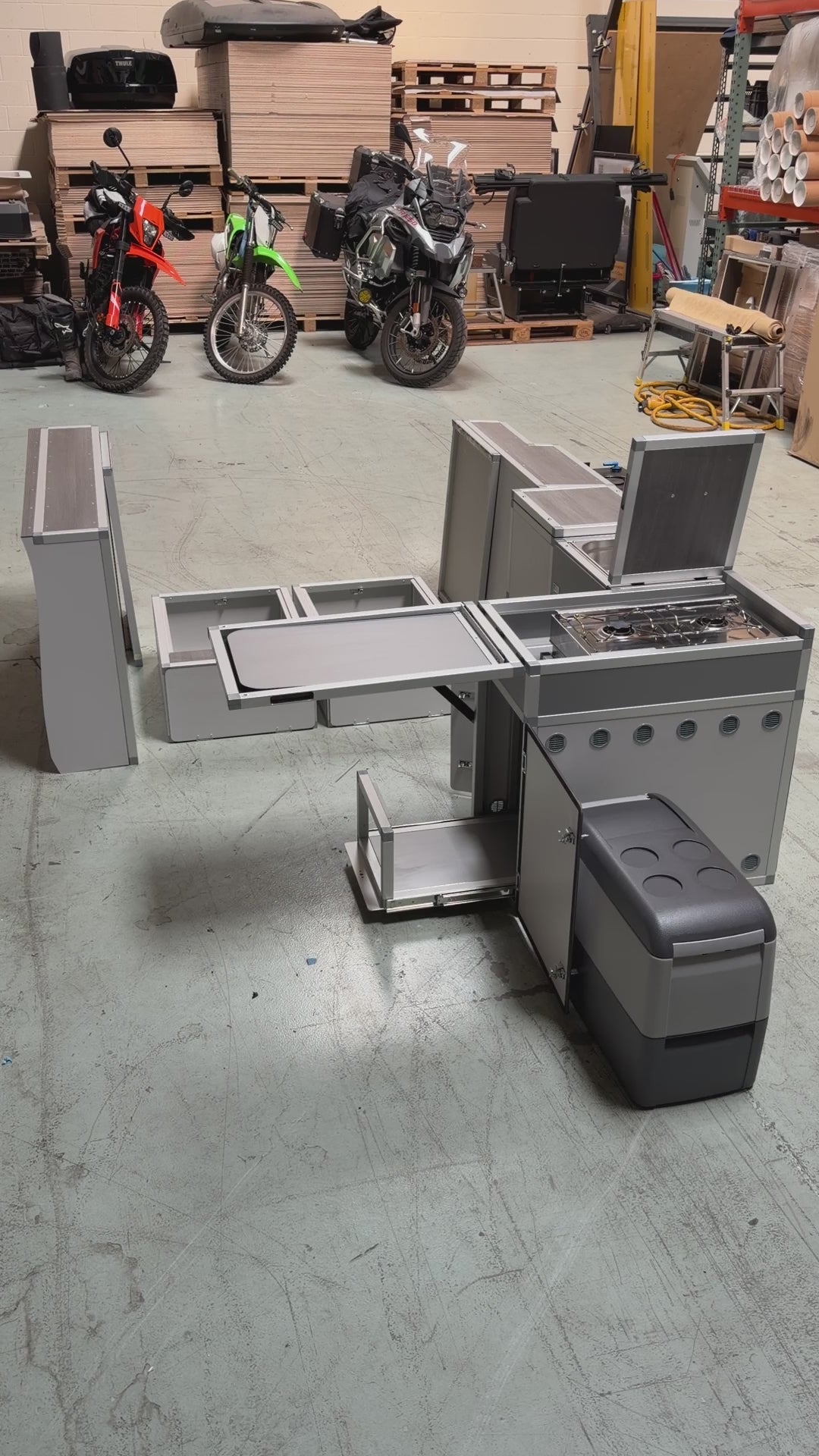 Terra Camper , Complete Interiors, Cabinetery, and bed platform kits for Mercedes Metris