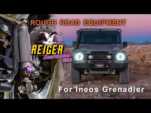Reiger V5 4-way adjustable dampers and heavy-duty 1.6-inch lift coil springs for Ineos Grenadier suspension system explainer video.