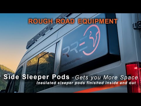 Fully insulated GRP window flares for a Mercedes Sprinter van, designed to create a 77-inch wide interior sleeping area explainer video