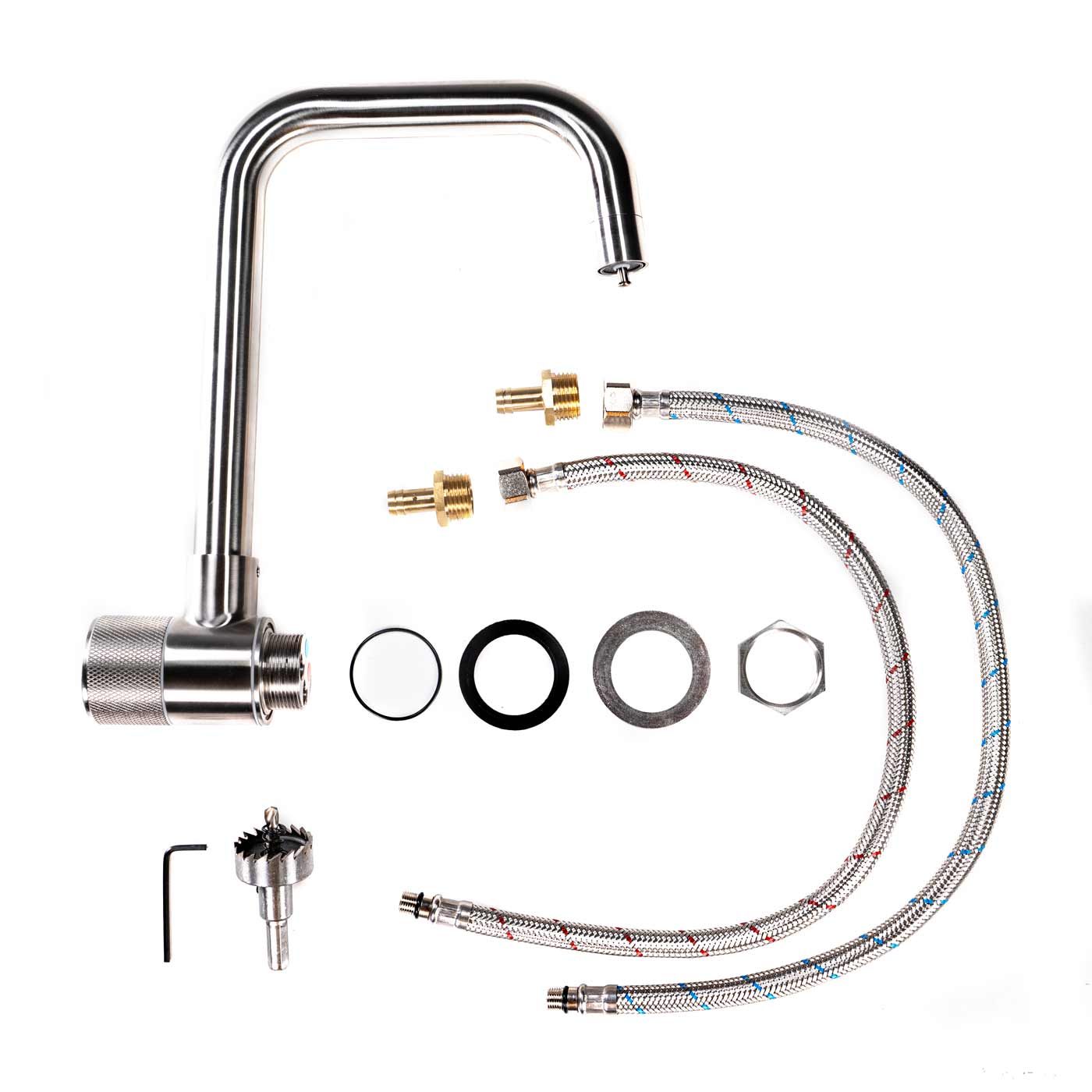 Queensize Camper Camper Sinks Shower Kits RRE Global   QC Hot Water Faucet 36019 2 